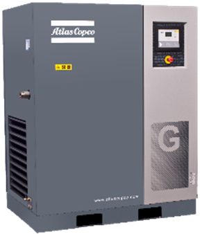 55kw σειρά Copco Γ ατλάντων, περιστροφικοί εγχθμένοι πετρέλαιο αεροσυμπιεστές G55 1 βιδών
