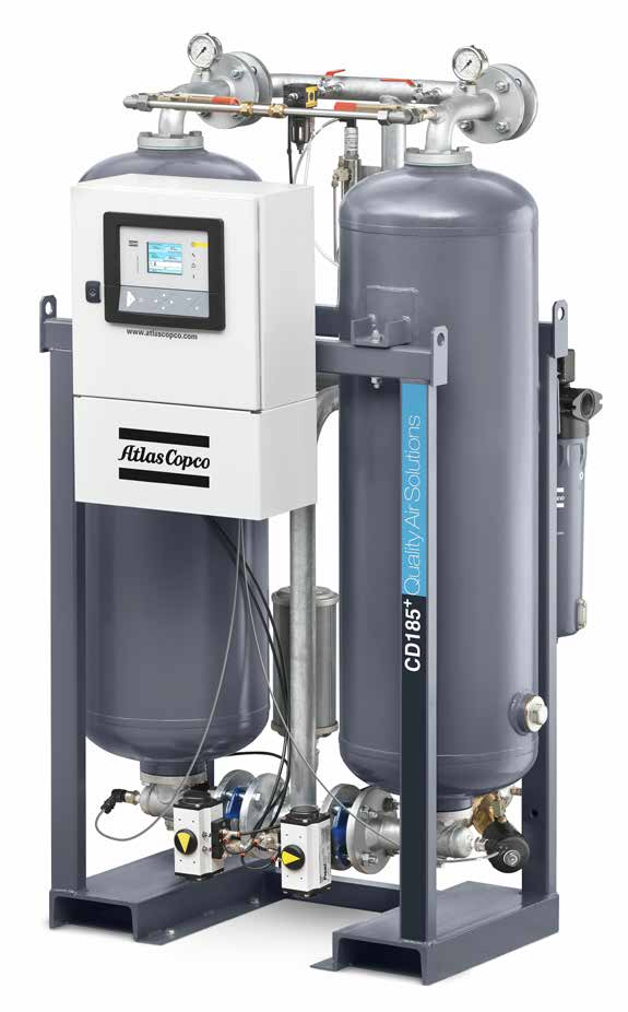 Desiccant στεγνωτήρες Cd110+-300+ αέρα Copco ατλάντων για την επεξεργασία 2 αέρα