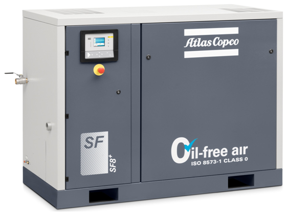 AQ 18 εγχθμένο επίπεδο θορύβου Copco 69dB ατλάντων συμπιεστών 18kw βιδών VSD νερό 1