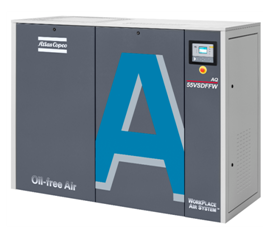 Το ελεύθερο νερό αεροσυμπιεστών 15kw AQ 15 VSD βιδών πετρελαίου Copco ατλάντων ενέχυσε 1